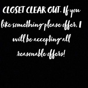 ‼️CLOSET CLEAR OUT‼️